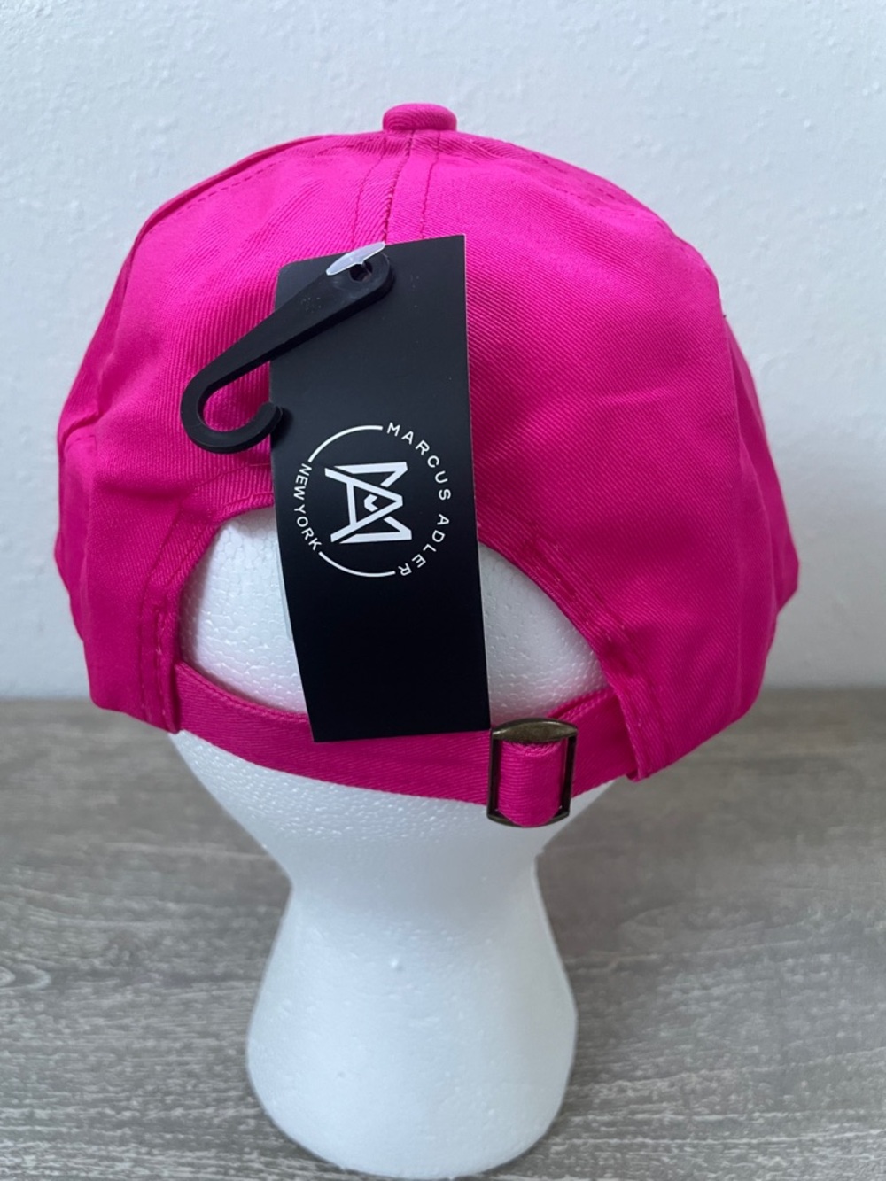 Bright Pink Rhinestone Floral Baseball Cap - Picture 2 of 2